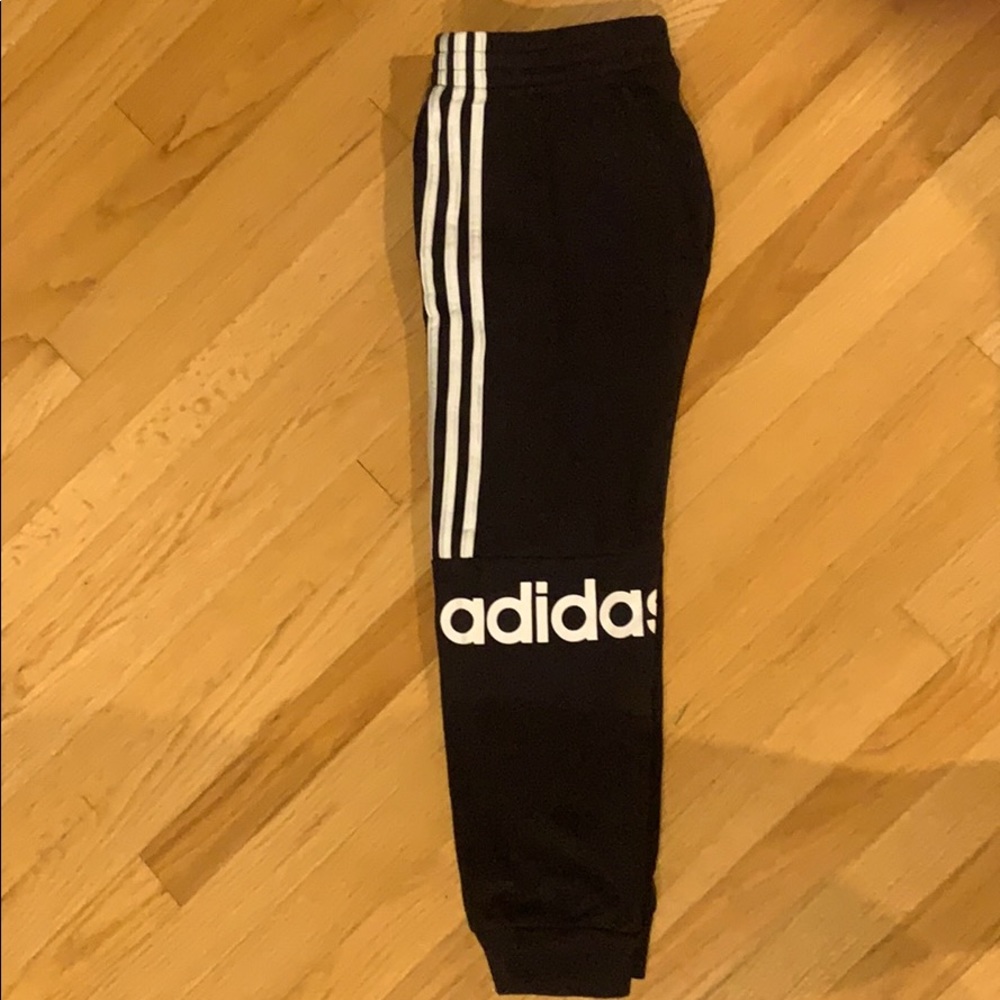 Adidas boys black jogger